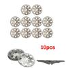 10x For Ford Undertray Exhaust Heat Shield Metal Spring Washer Fixing Clip Nut 30Mm Insulating METAL CLAMP Car Parts Ready Stock