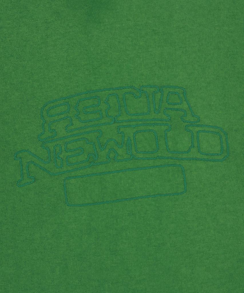 ALTER STUDIO Chain Stitch Embroidery T-Shirt_Green