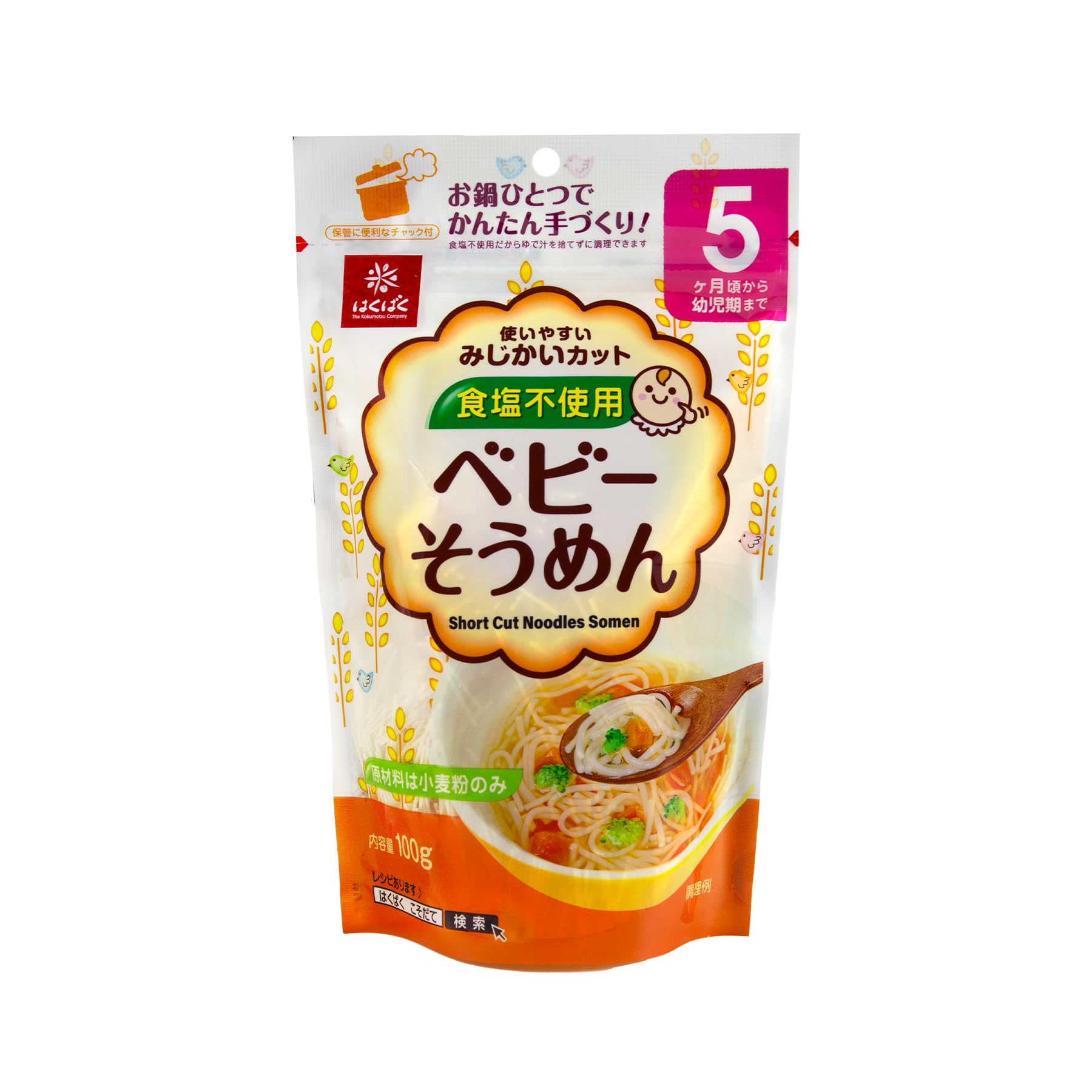 

Hakubaku Детский сомэн 100 г x 10 пакетиков [С 5 месяцев]