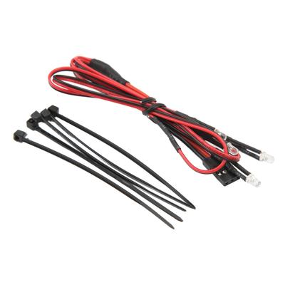 RC Headlight Taillight Kit 2 White and 2 Red LED Lights RC Car Front and Rear Lights for Traxxas