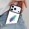 Watercolor Feather Pattern Design Phone Case for iPhone 17ProMax 12 13 14 15 16e 17 Pro Max Plus Air Cover