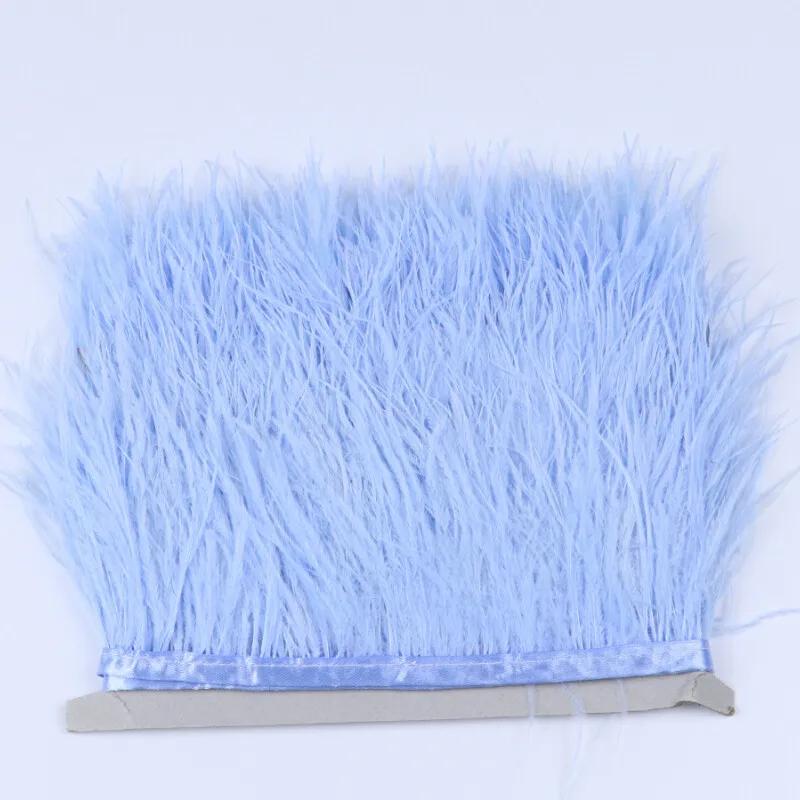 Feather2/5M 6cm Sewing Colored Feather Fringe Tassel Clothes Skirt Decoration Lace Trim Latin Dress Bag Trimmings Fringes DIY Accessory