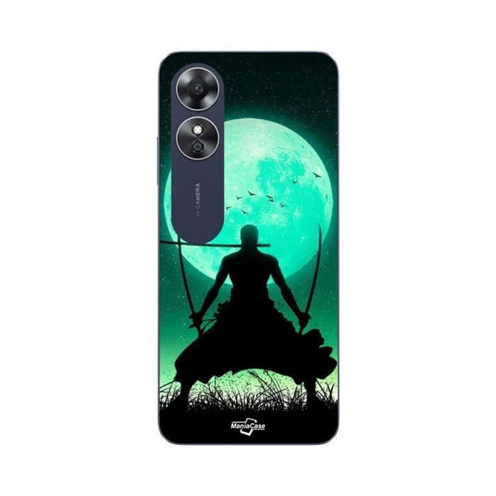 Oppo A17 Roronoa Zoro Triple Sword Full Moon Case Maniacase