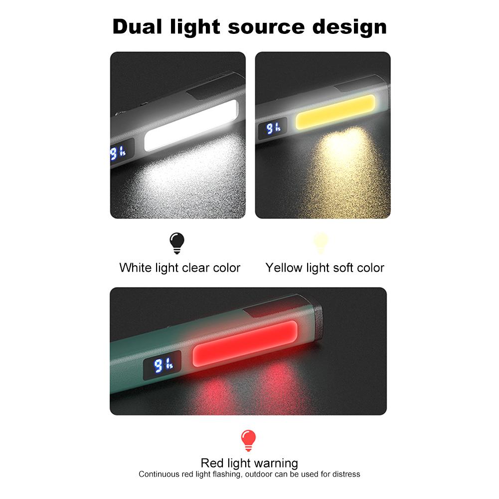 LED+SMD Mini Nursing Flashlight with Pen Clip Work Inspection Flashlight 120LM Medical Pen Pupil Lamp for Doctor Nurse Diagnosis