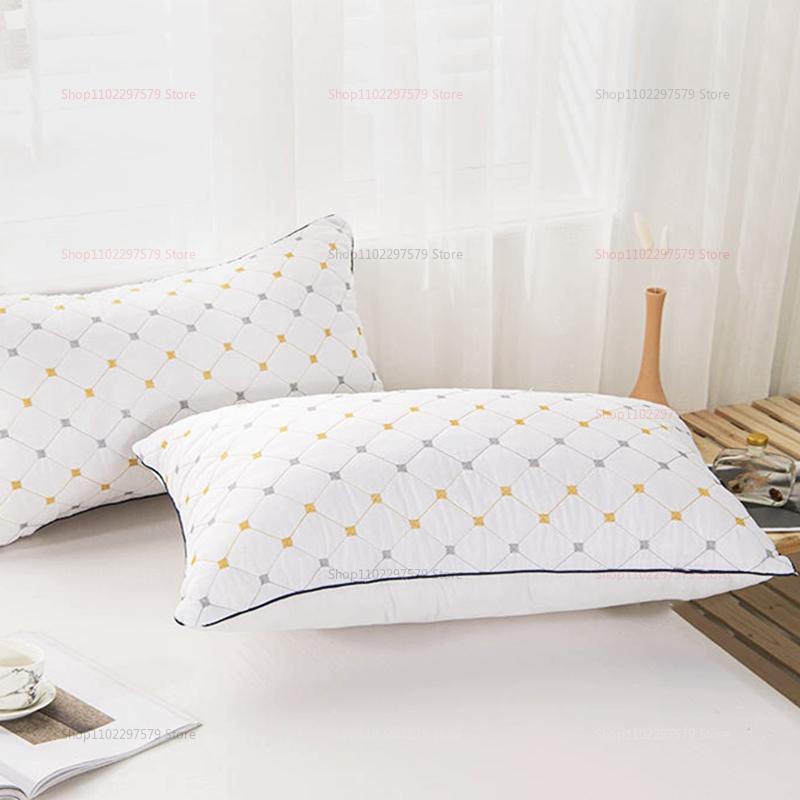 Home Textile Pillow Core Cotton Antibacterial Anti-Mites Single Cervical Vertebra Soft Pillow Core Low Pillow Can Be Washed
