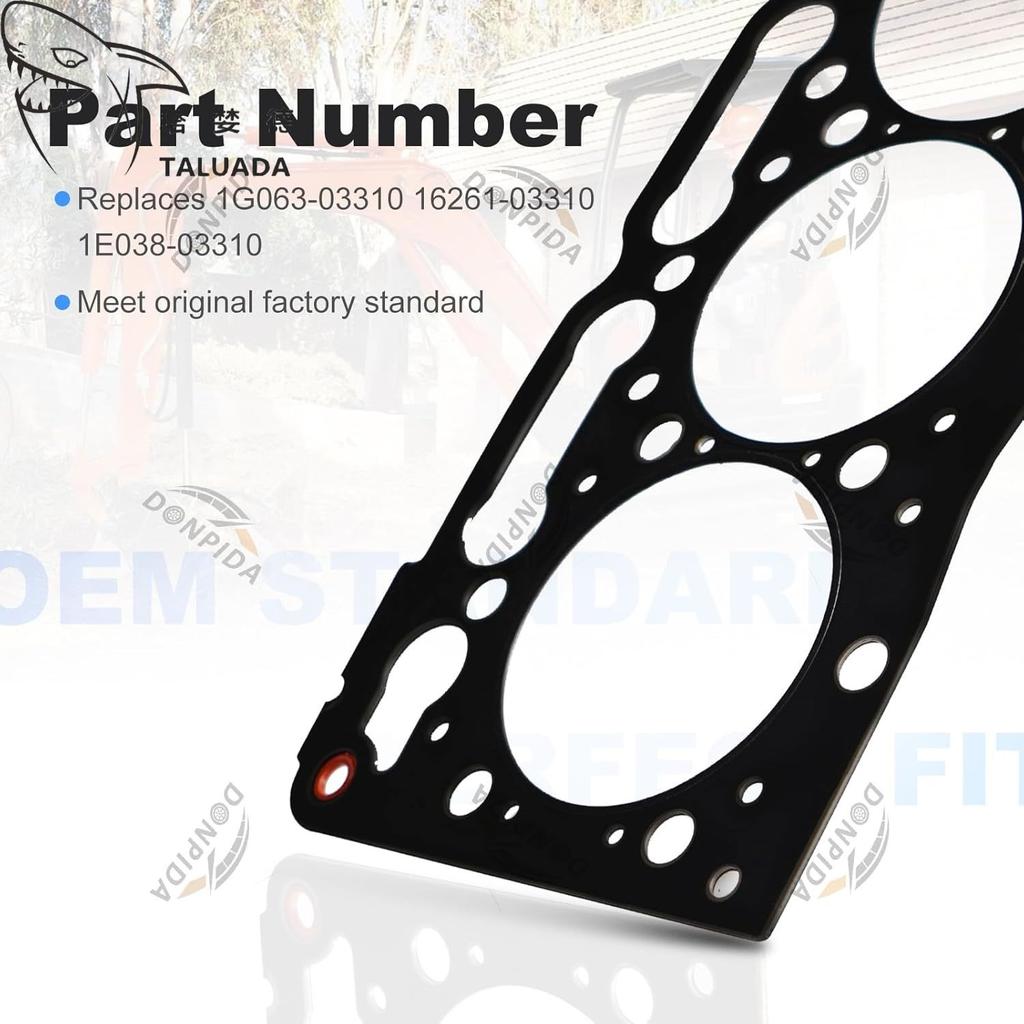 Cylinder Head Gasket 1G063-03310 For Kubota D1105 D1305 Enigne Tractors B2400 B2410 B7610 F2400 F2880 KX161-2 KX41 U25 ZD28