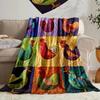 Rooster Theme Blanket for Sofa Bed Travel Camping Living Room Office Conditioning Blanket for All Seasons Gifts