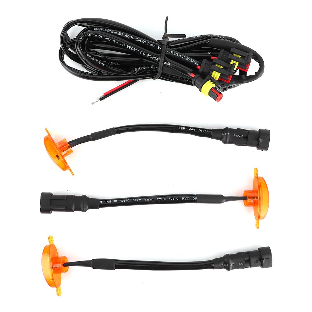 3Pcs Auto Grille LED Lights Front Bumper Cover Lamp Fit for Ford F150 F250 Raptor 2014‑2017