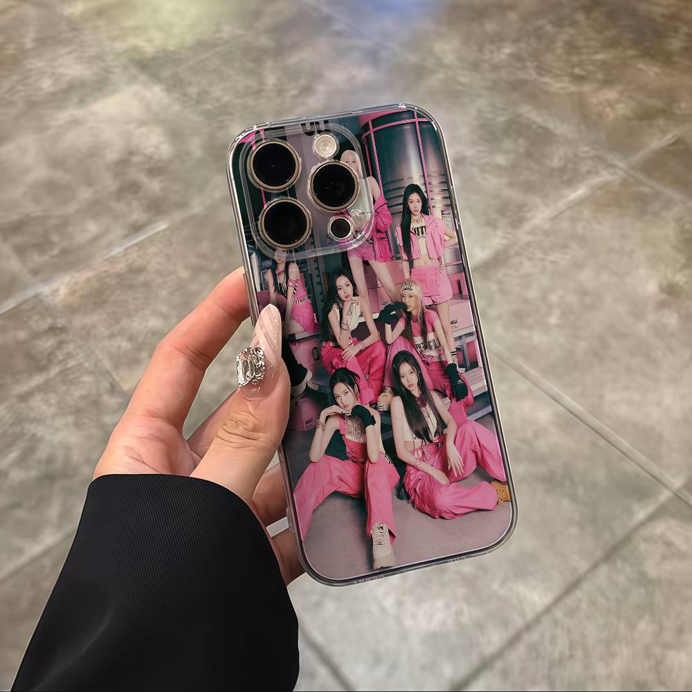 Kpop B-Babymonster Transparent Back Phone Case For IPhone 17 16 15 13 12 11 14 Pro Max Mini Plus Silicone Bumper iPhone 13