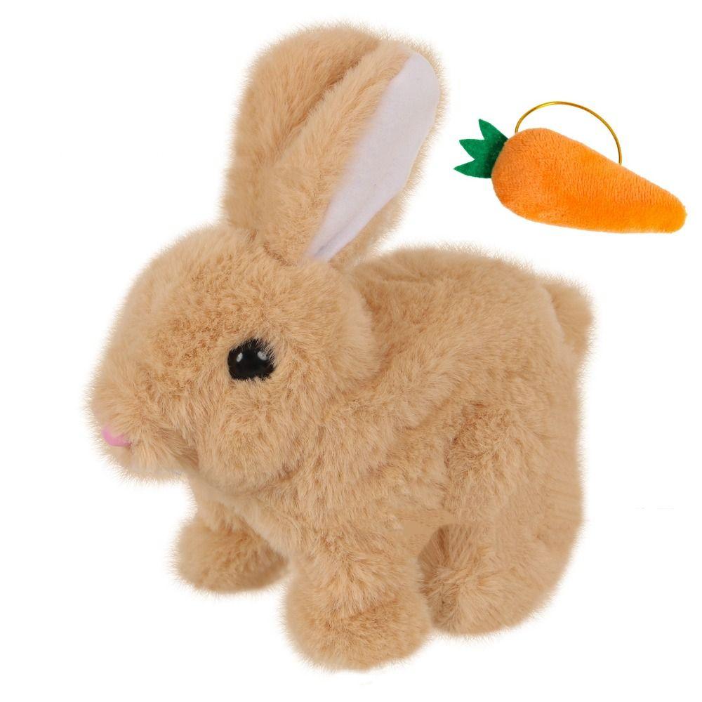 Wiggle Ears My Realistic Bunny Toy Stuffed Animal Walking Wiggle Rabbit Plush Doll