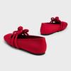 Chinese Knot Ballet Flats for Women Black Red Satin Square Toe Pumps Loafers Summer New Soft Sole Comfortable Casual Shoes