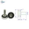1pcs OD 26mm Screw Roller Bearings With Stainelss Steel M8 Thread JS600026-8C2L25M8 Door  Window Metal Guide Wheel