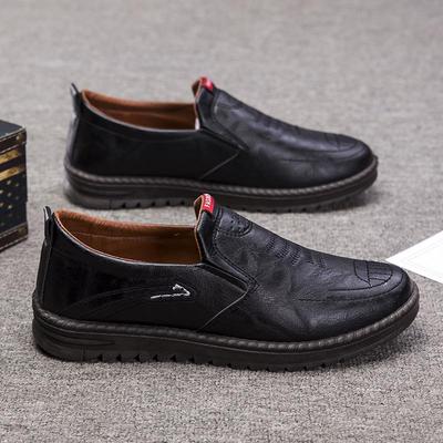 İlkbahar 2025 Erkek Günlük Giymelik Deri Slip-On Ayakkabılar - Sınır Ötesi Tasarım