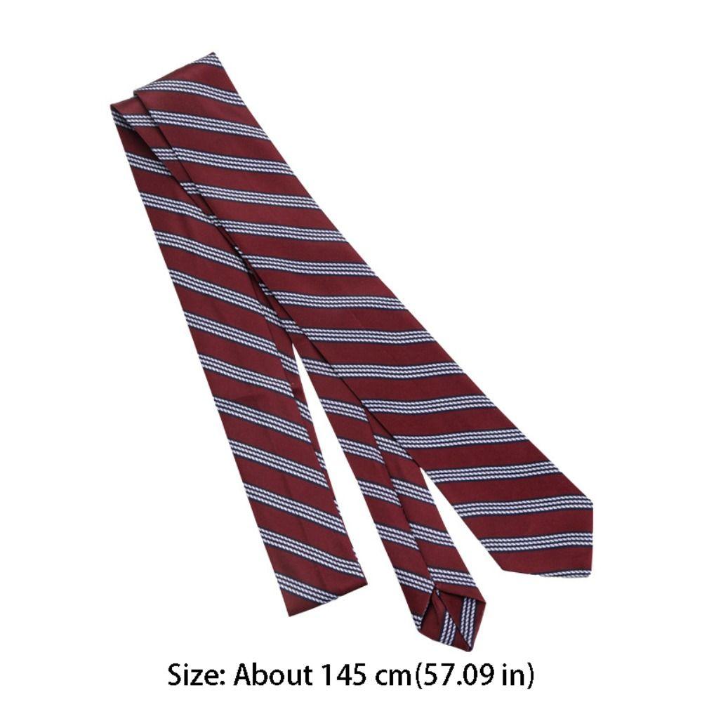 Simple Korean Striped Tie Printed Stripe JK Uniform Necktie Harajuku Style Y2K Shirt Tie Decoration JK Uniform Decoration