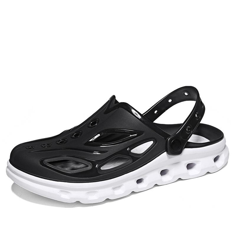 Foreign Trade Summer Home Wear Casual Simple Hole Shoes Non-slip Wear-resistant Thick-soled Slippers Seaside Beach Shoes