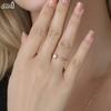 Effie Queen 925 Solid Sterling Silver 14k Gold Oval Shaped Moissanite Ring Ideal Jewelry for Women Wedding Party Banquet MOR16