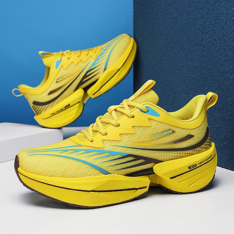 Heiß verkaufte Outdoor-Sportschuhe mit Dämpfung für Herren und Damen, Marathon-Laufschuhe, leicht, mit Rebound, rutschfest, Walking-Schuhe