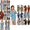 Elegant Women's V-neck Bodycon Jumper Dress With Long Sleeves And Tie Belt