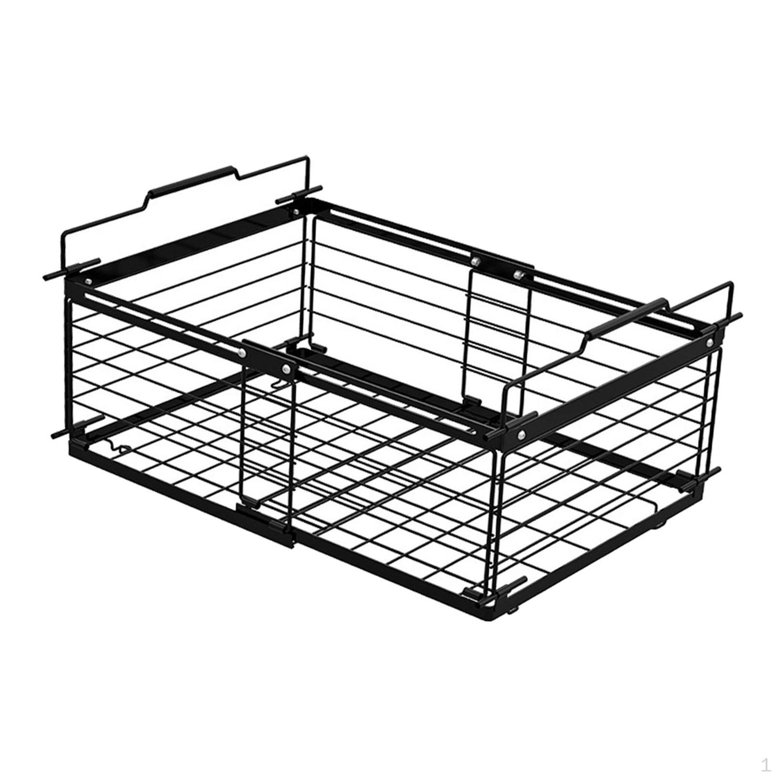

Регулируемый органайзер для морозильной камеры, контейнер для хранения, корзина для холодильника, корзина чёрный