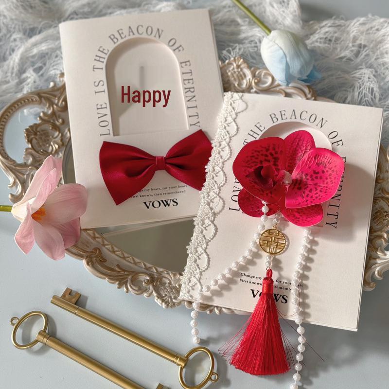 Wedding Vow Booklet: Bride and Parents' Speech Cards