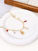 Collana con Ciondolo a Forma di Fragola con Fiocco in Acciaio Inossidabile per Donna Charms Delicati Gioiello