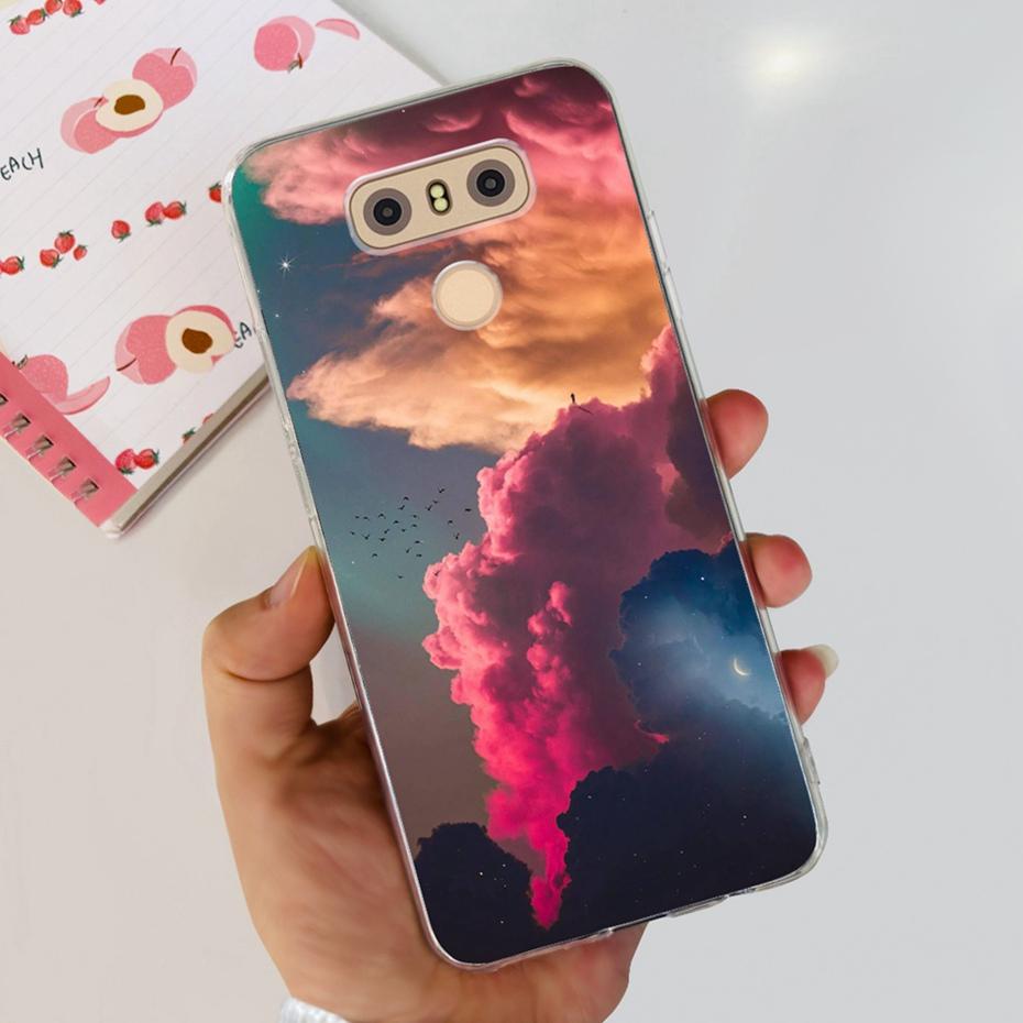 Case For LG Q6 Plus H870 H871 G600L G600K G600S Cute Flower Cat Pattern Soft Silicone TPU Phone Cases For LG G6 G 6 G6plus