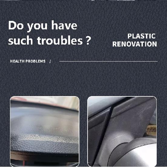 Car Plastic Refurbished Plated Crystal Coating Agent Part Retread Scratch Repair Console Instrument Panel Care Polish Cleaner