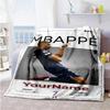 Mbappe 275 Personalisierbare Decke Gemütliche Personalisierbare Decke Bequem Geeignet für Sofa Strandstuhl Büro Ganzjahresnutzung