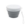 Food Grade Portable Food Container Lid Folding Lunch Box BPA-Free Silicone Foldable Bowl  Hiking