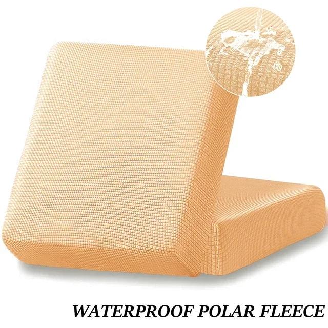 

Waterproof Sofa Seat Cushion Cover Jacquard Polar Fleece Sofa Covers Elastic Removable Couch Cover Pets Kids Furniture Protector S