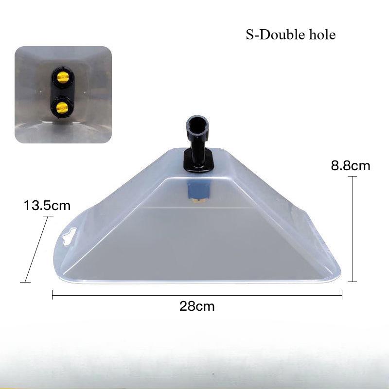 Windproof Spray Nozzle Wind Shield Transparent Power Sprayer Windproof Cover Corn Field