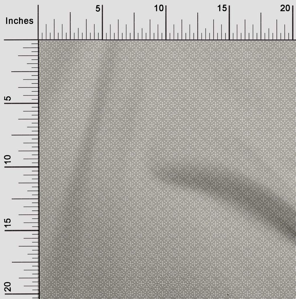oneOone Cotton Flex Fabric Shapes Geometric Sashiko Print Sewing Fabric BTY 40 Inch