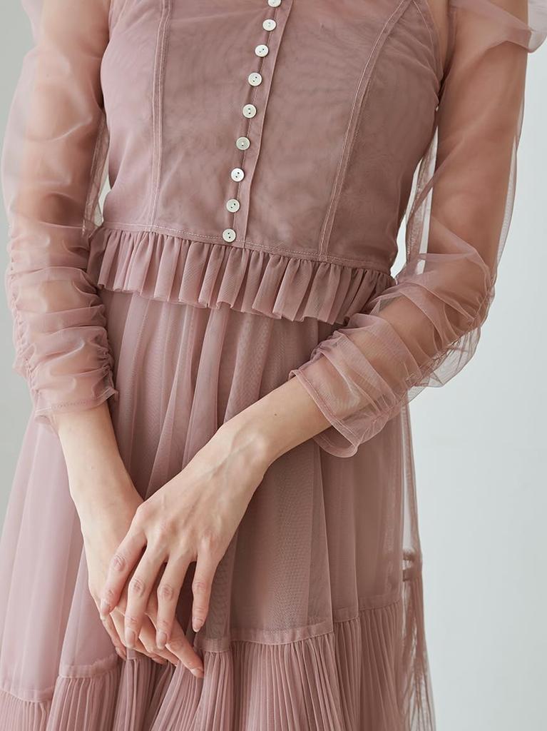 Mehrlagiges Tüllkleid SWFO255040PBEG1