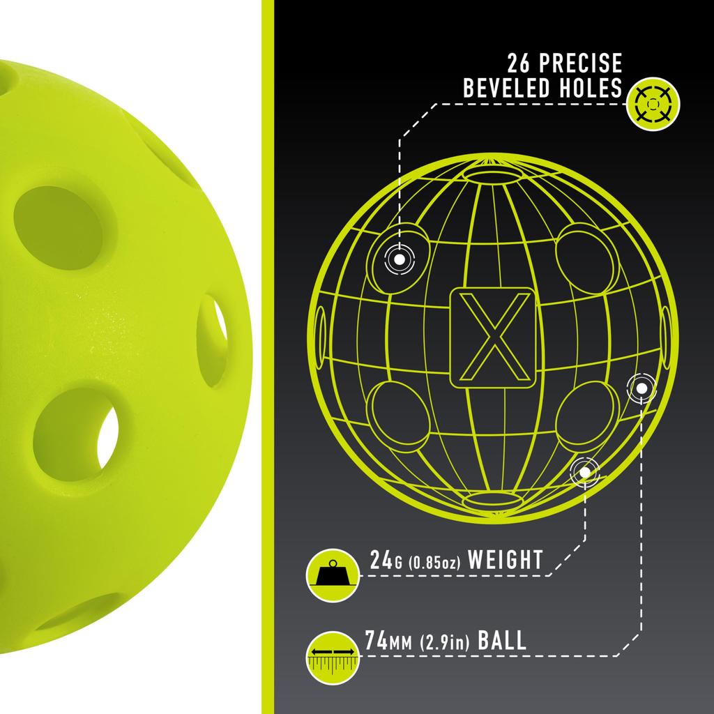 Franklin Sports X-26 Indoor Pickleballs - USAPA Approved