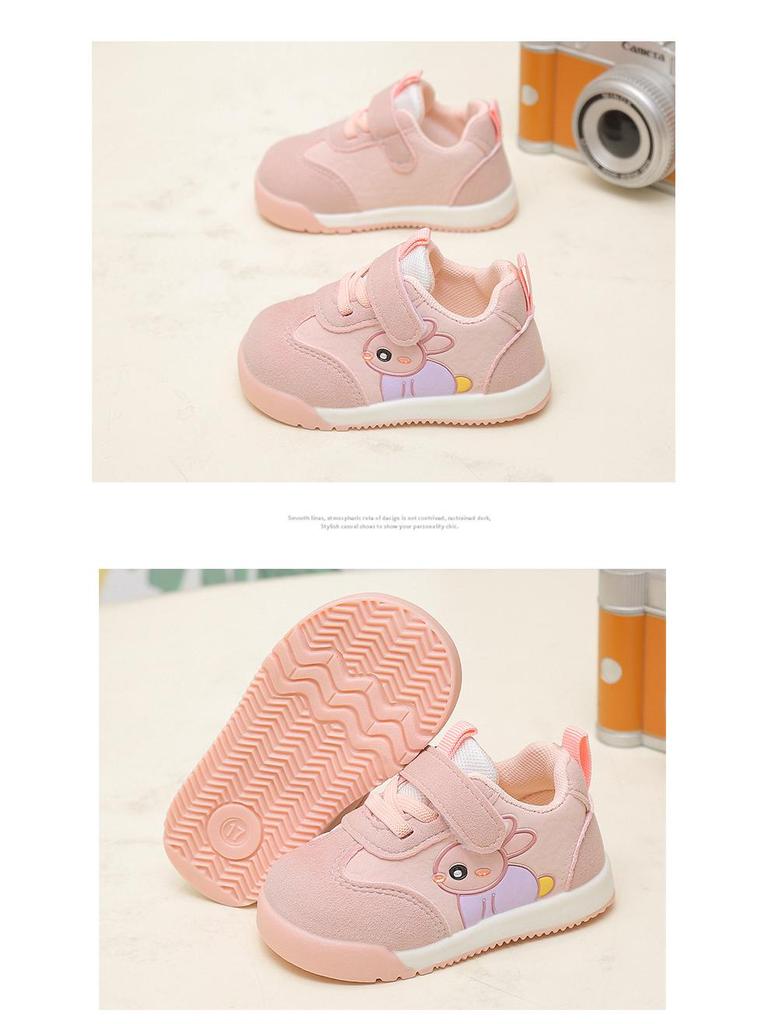 2026 Sonbahar Bebek Yürüyüş Ayakkabıları - Erkek ve Kız Çocukları İçin Rahat Çizgi Film Yumuşak Tabanlı