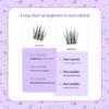 Mengjie Shangpin Glue-Free Natural False Eyelashes - Self-Adhesive, Beginner-Friendly, Photogenic Clumps, Large Capacity.