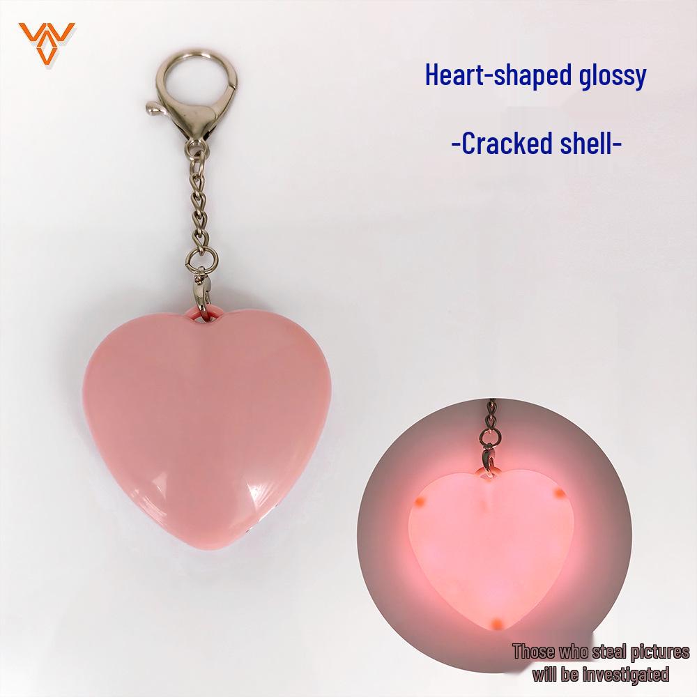 Heart-Shaped LED Keychain: Touch Light, Pendant, Night Light & Bag Finder