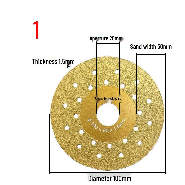 Sintered Stone Tile Cutting and Polishing Blade - 45 Degree Beveling and Flat Grinding