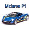 1/32 Scale P1 GTR Diecast Car Model Toy, Pull Back Toy Vehicle with Sound and Light for Kids Toddler Boys Girls Gift Collection