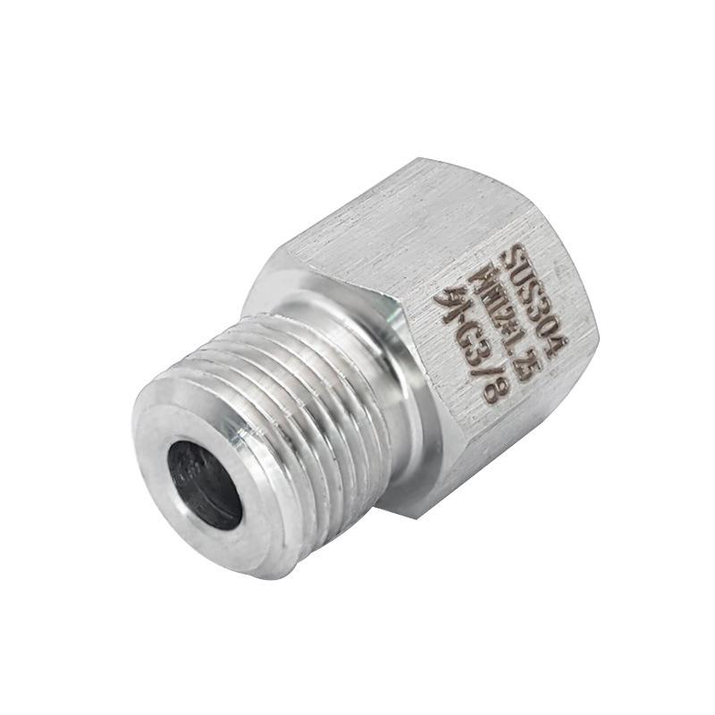 

M12x1.25 Female to G3/8 Male Stainless Steel 304 Reducing Threaded Fitting