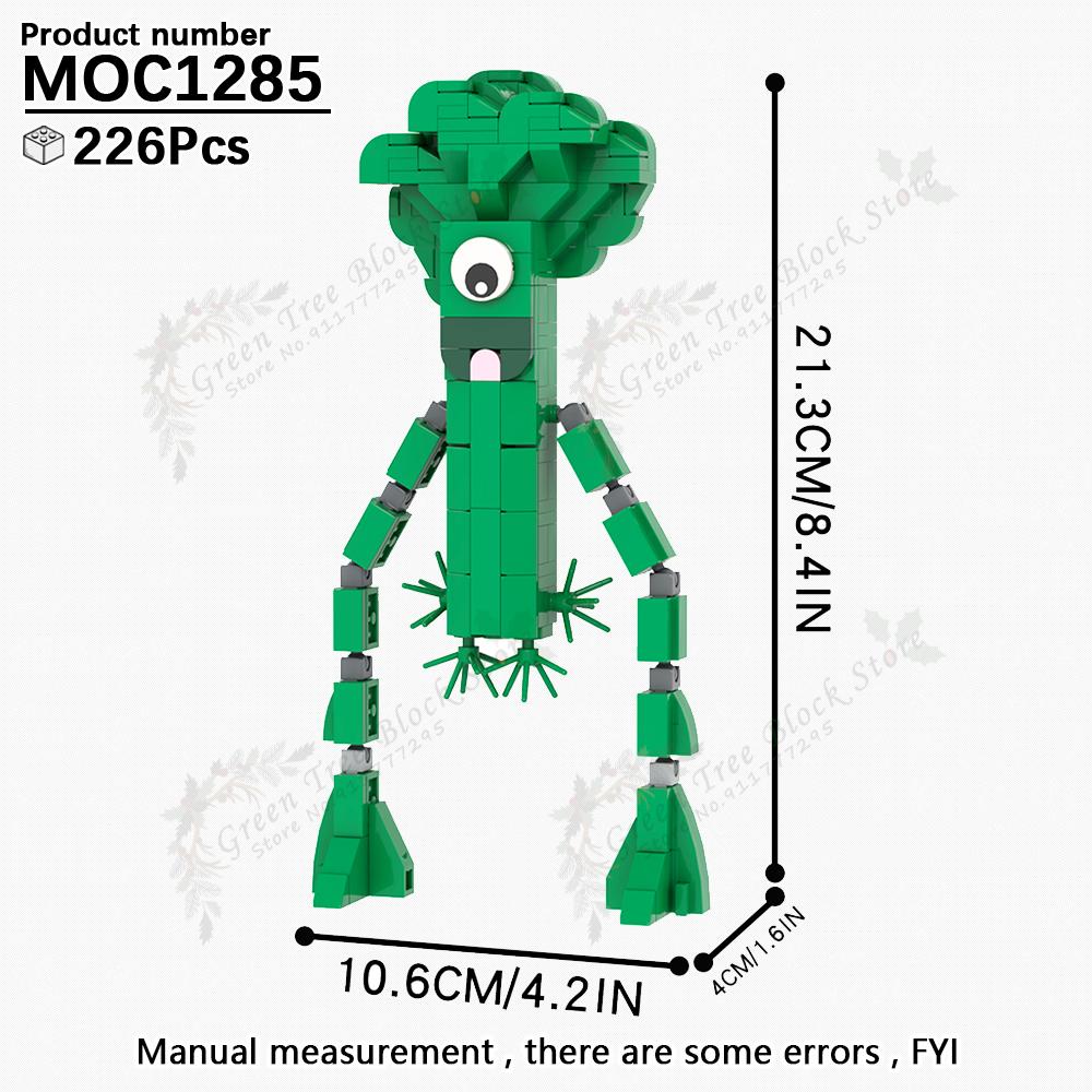 Horror Game Series Pianosaurus Yarnaby Cat Backrooms MOC Creative Banban Monster Building Block Model DIY Bricks Kids Gifts Toys