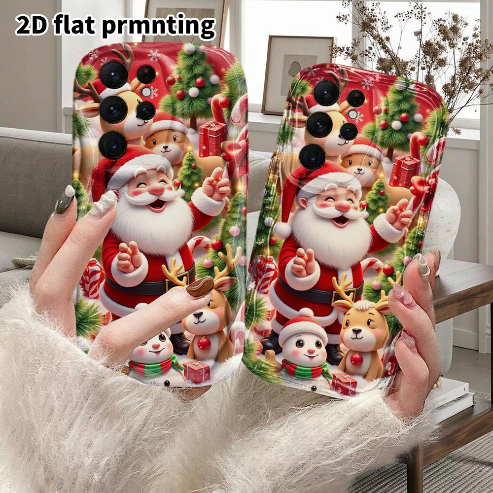 Phone Case: 2D Flat Samsung Galaxy A34 A35 M05 M06 S20 S22 S21 FE Plus 5G Protective Case, Couple Style, Family Set, Christmas and Halloween Gifts