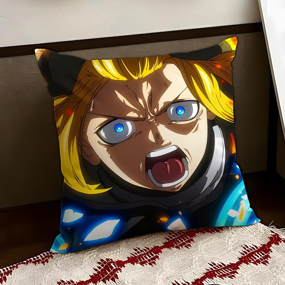 

FFire Force anime Cushion Cover Reversible Soft Durable Pillow Cover Home Car MultiScene Use for Daily Comfort 30X30cm