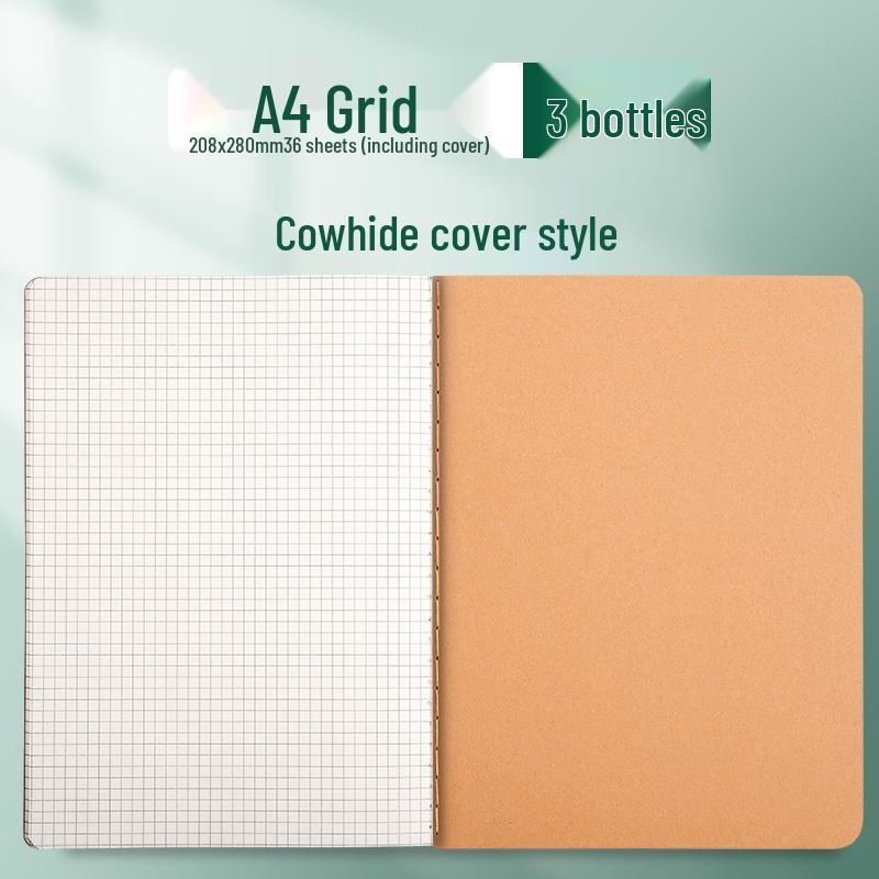 Kraft Paper Notebook for Students - B5, A4, A5 Sizes for Elementary and Junior High School.