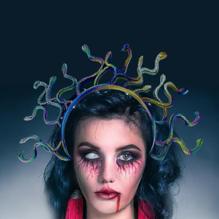 Vintages Creative Women Headpiece Delicate Headwear Hairpin Halloween Headbands for Stylish Party Outfits