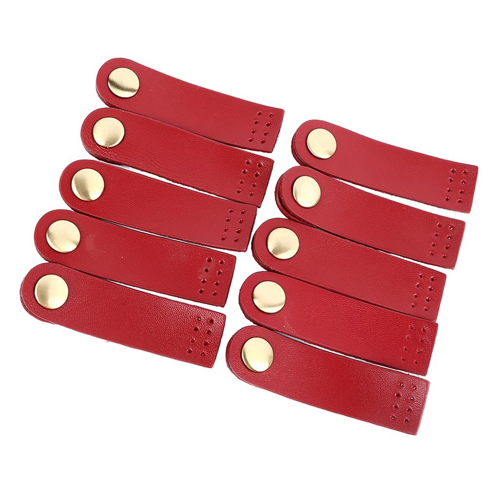 10 Set Sy på Äkta Läder Tryckknappspänne DIY Hantverk Mjuk Plånbok Flikstängning för DIY Hantverk Handväskor Resväskor