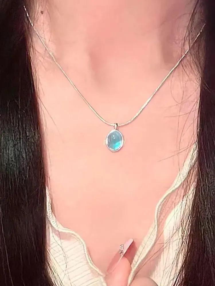 

Намисто з замком у формі серця One Size синій