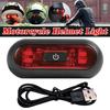 Motorcycle Helmet Warning Light Night Riding Warning Light Safe LED Driving Color Light USB Flashing Charging Waterproof Y8T2