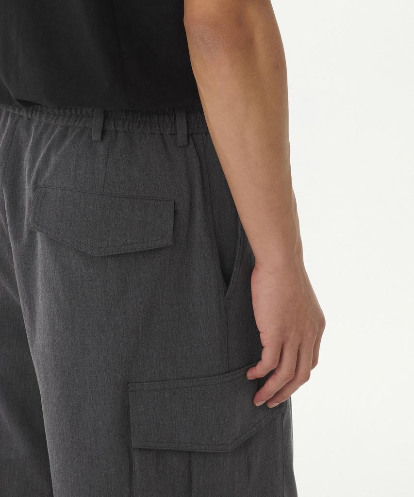 MUSINSA STANDARD Parachute Banding Cargo Slacks [Medium Gray]