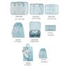 8Pcs Folding Travel Organizer Storage Bags Wardrobe Cube Suitcase Packing Set Storages Luggage Clothes Shoe Box Make UpOrganizer